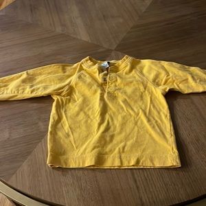 Yellow, long sleeve shirt